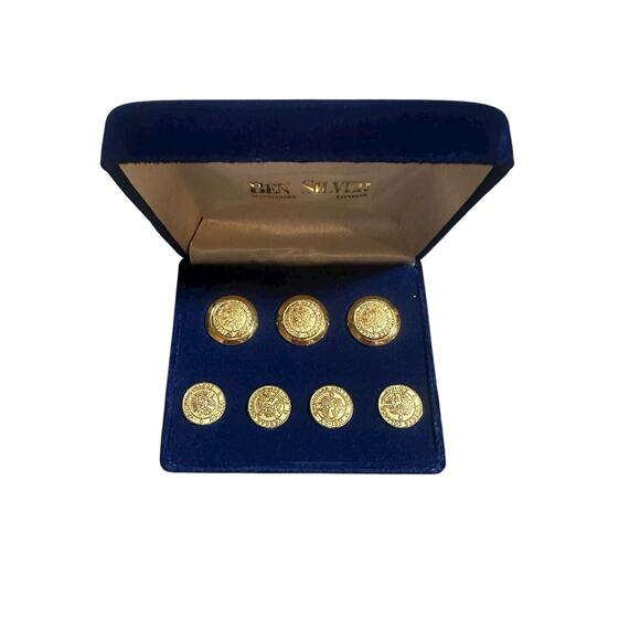 gold-plated Ben Silver blazer buttons Vassar College - Picture 1 of 2